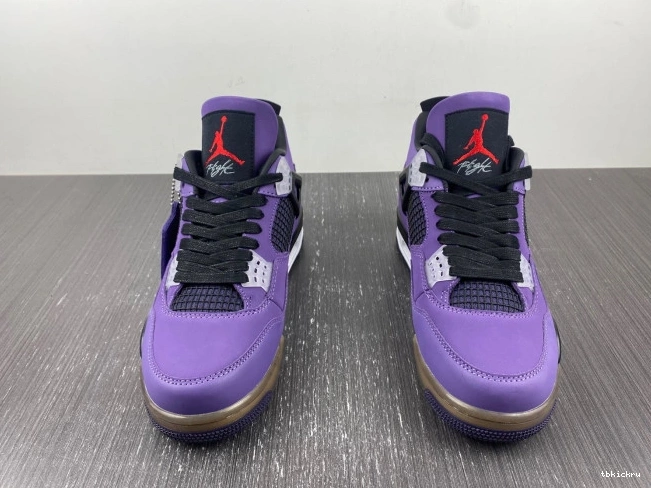 Reps TBkick and Family) Retro 4 (Friends Jordan 766296 LN4 Scott Travis Purple 0812